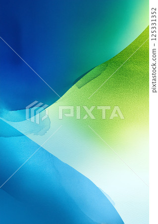 藍色和綠色漸變的抽象的背景 藍色和綠色漸變的抽象的背景 125331352