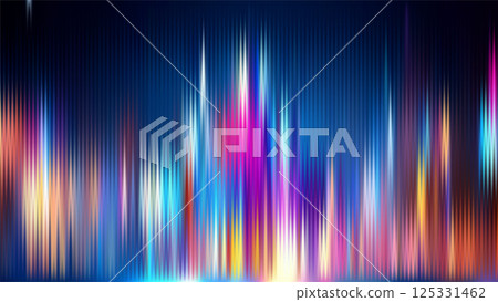 Digital abstract vertical sound wave light background. 125331462