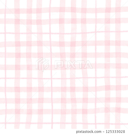 Pink Plaid Tartan Gingham Check Hand Drawn Background Pattern Overlay Pink Plaid Tartan Gingham Check Hand Drawn Background Pattern Overlay 125333028