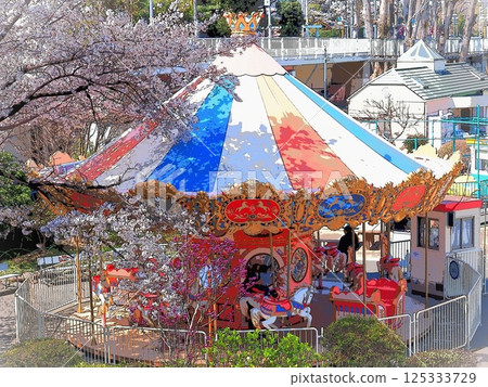 櫻花環繞的旋轉木馬（20250409102231） 125333729