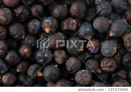 Juniper berries close-up 125335004
