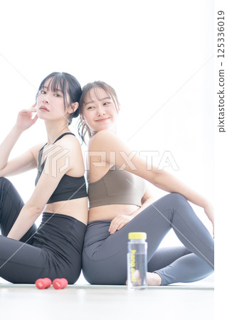 Healthy training image of a young woman trying to make a big change in her new life Healthy training image of a young woman trying to make a big change in her new life 125336019