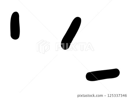 手繪三線向量圖示表示意識或強調強調或註意 125337346