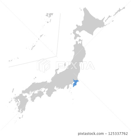 日本千葉縣地圖 125337762