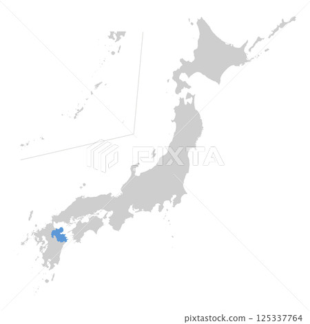 日本大分縣地圖 日本大分縣地圖 125337764