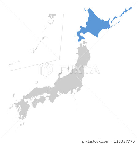 日本北海道地圖 125337779