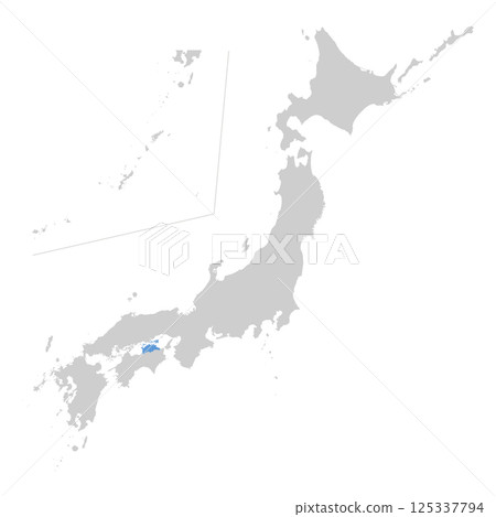 日本香川縣地圖 日本香川縣地圖 125337794