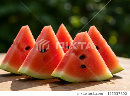 新鮮切開的西瓜,夏季的典型美味 4 AI 生成的圖像 新鮮切開的西瓜,夏季的典型美味 4 AI 生成的圖像 125337800