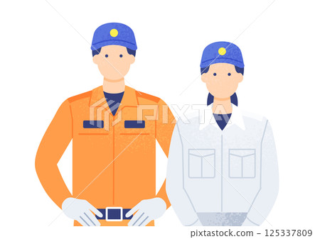 這是一項拯救生命的工作。救援隊和醫護人員的向量插圖。 125337809