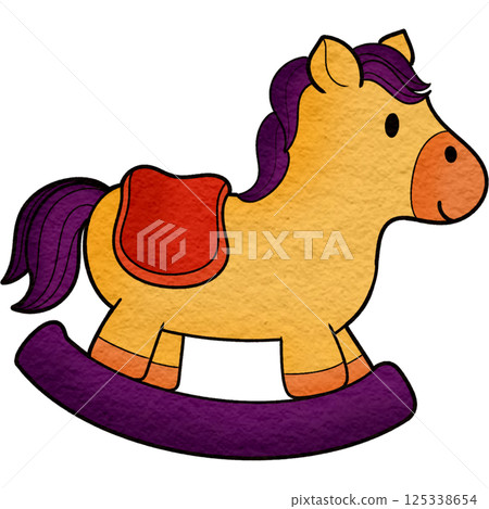 The illustration of a carousel The illustration of a carousel 125338654