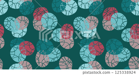 Geometric illustration pattern background material 125338924