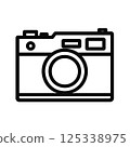 Rangefinder camera icon 125338975