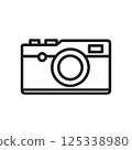 Rangefinder camera icon 125338980