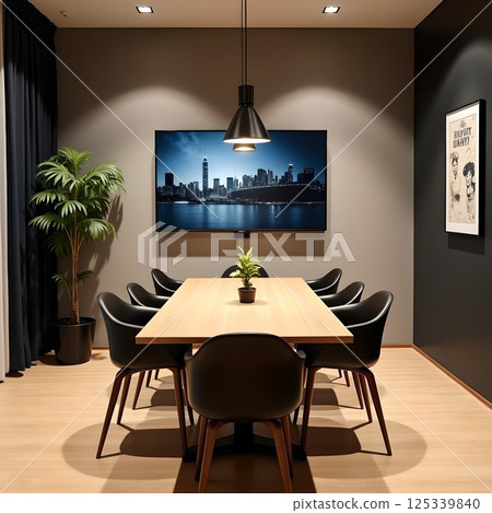 Stylish meeting room/lounge 125339840