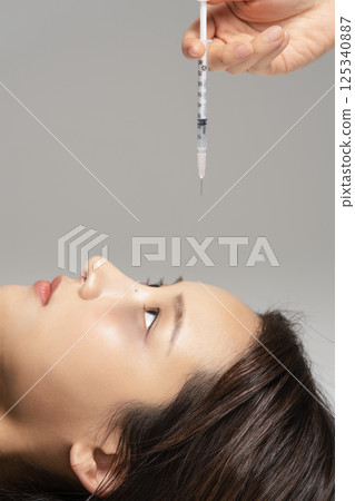 A young man in his 20s addicted to various drugs and drugs 125340887