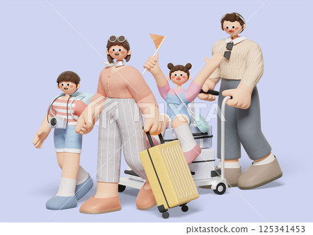 Three-generation family wearing carnations Three-generation family wearing carnations 125341453