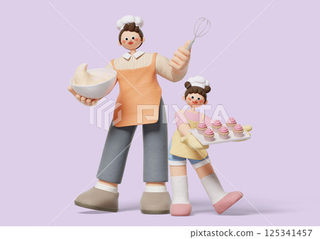 A family celebrating Parents' Day 125341457