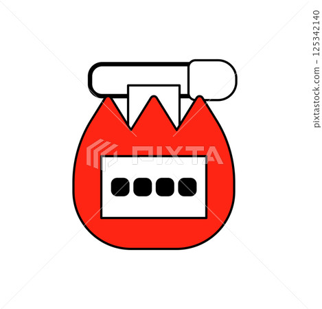 Tulip name tag with safety pin 125342140