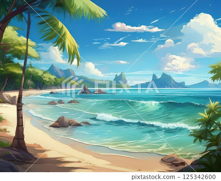 海灘度假村插圖 125342600