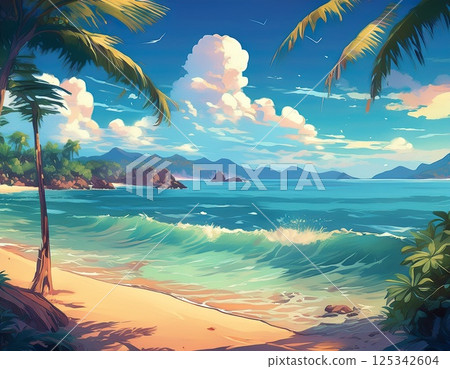 海灘度假村插圖 125342604