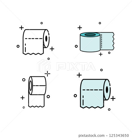 Roll of toilet paper Roll of toilet paper 125343650