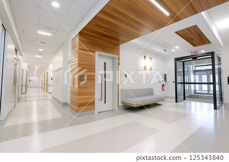 醫院內部和接待處“AI 生成的圖像” 125343840