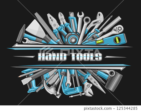 Vector Border for Hand Tools 125344285