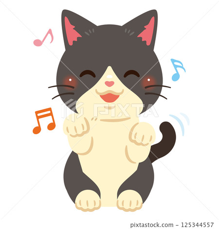 Illustration of a smiling cat Illustration of a smiling cat 125344557