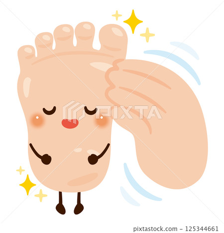 腳部按摩的人物插圖 125344661