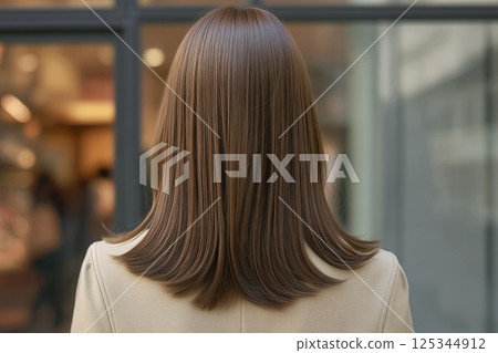 人工智慧生成的一位女士及其髮型的圖像,拍攝於一家美髮沙龍 人工智慧生成的一位女士及其髮型的圖像,拍攝於一家美髮沙龍 125344912