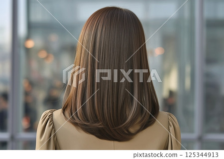 人工智慧生成的一位女士及其髮型的圖像,拍攝於一家美髮沙龍 人工智慧生成的一位女士及其髮型的圖像,拍攝於一家美髮沙龍 125344913