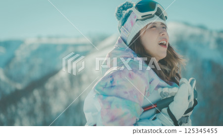 skiing, females, skier 125345455