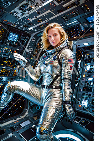 astronaut, spaceman, female 125345469