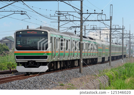 東北幹線栗橋東鷲宮 JR東日本 E231系 1000系 U518編組(小山) 東北幹線栗橋東鷲宮 JR東日本 E231系 1000系 U518編組(小山) 125346020