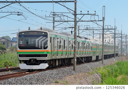 Tohoku Main Line, Kurihashi-Higashiwashimiya, JR East, E231 series 1000 series, U531 formation (Oyama) Tohoku Main Line, Kurihashi-Higashiwashimiya, JR East, E231 series 1000 series, U531 formation (Oyama) 125346026