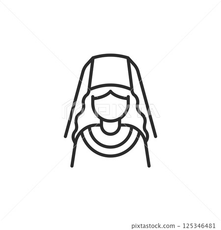Muslim Woman Icon Muslim Woman Icon 125346481