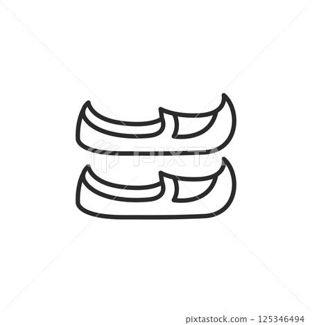 Slipper icon Slipper icon 125346494