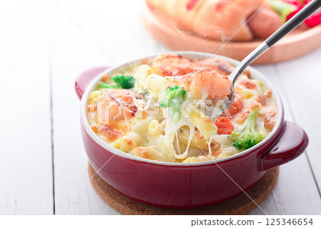 酥脆烤蝦焗菜 125346654