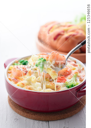 酥脆烤蝦焗菜 125346656