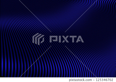 Futuristic background with blue dots wavy pattern 125346702