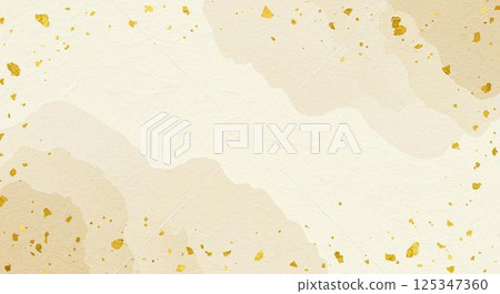 Luxury Japanese-style texture background of traditional Japanese paper with gold leaf falling Luxury Japanese-style texture background of traditional Japanese paper with gold leaf falling 125347360