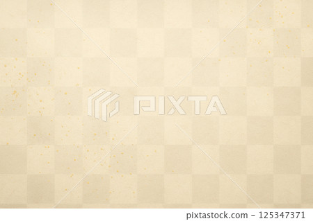 傳統日本紙與金箔飄落的奢華日式紋理背景 125347371