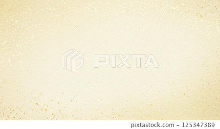 傳統日本紙與金箔飄落的奢華日式紋理背景 125347389