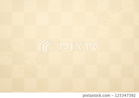 傳統日本紙與金箔飄落的奢華日式紋理背景 125347392