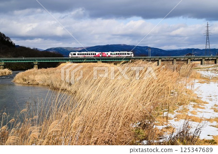 JR Kamaishi Line Sarugaishi River Bridge 125347689