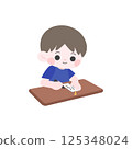 Boy writing a tanzaku 125348024