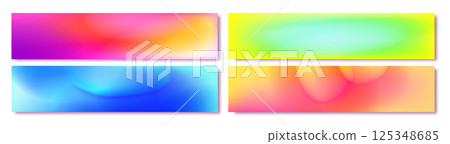 Y2k gradient aura banner backgrounds set. 125348685