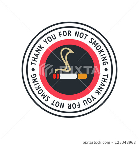 No smoking sticker, label no smoking in this area No smoking sticker, label no smoking in this area 125348968