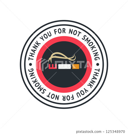 No smoking sticker, label no smoking in this area No smoking sticker, label no smoking in this area 125348970