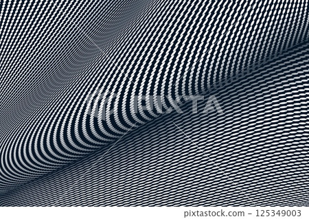Monotone abstract pattern background with wavy white dots 125349003
